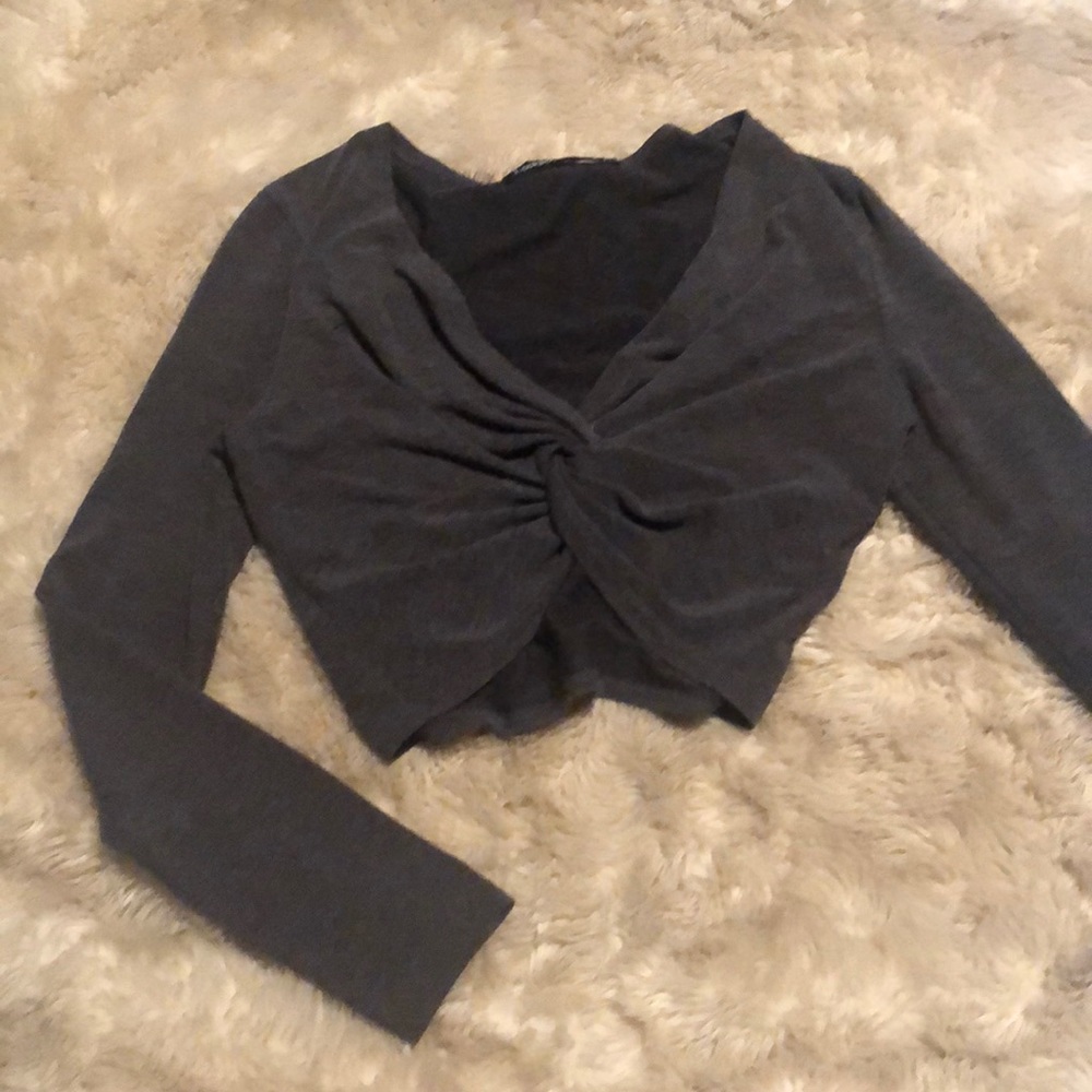 Long sleeve crop top